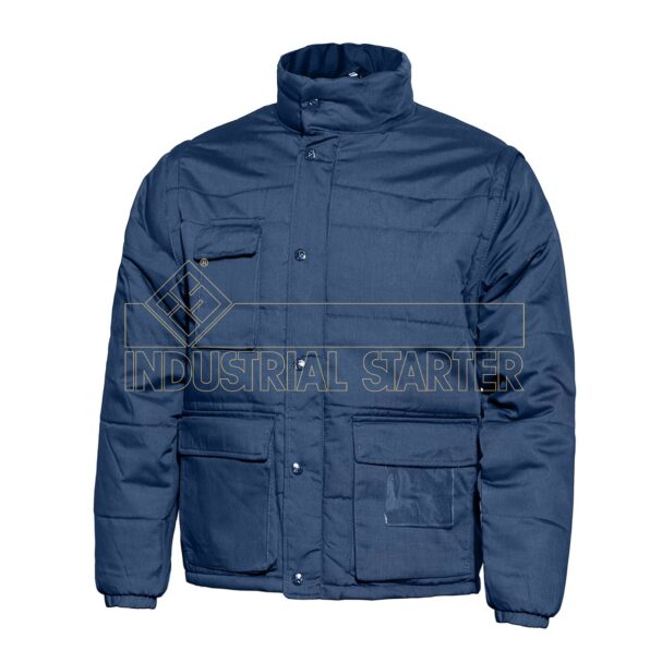 CHAQUETA POLAR MANGAS DESMONTABLES MARINO