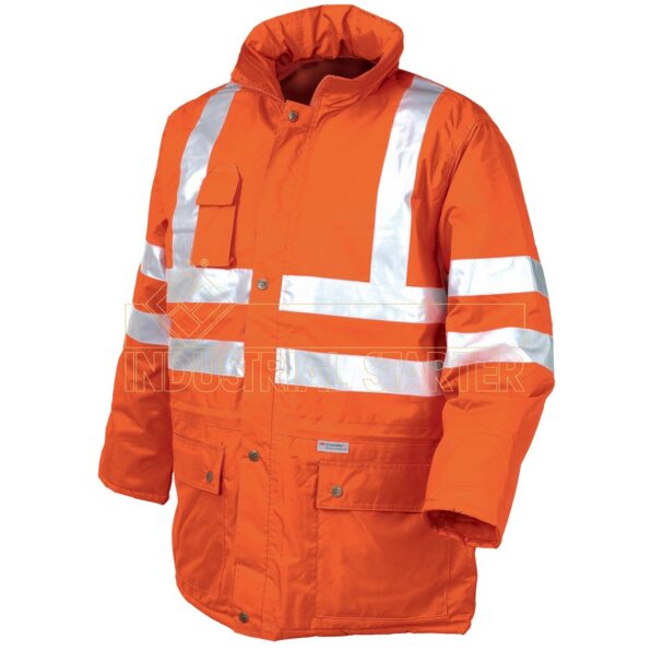 PARKA ACOLCHADA ALTA VISIBILIDAD NARANJA