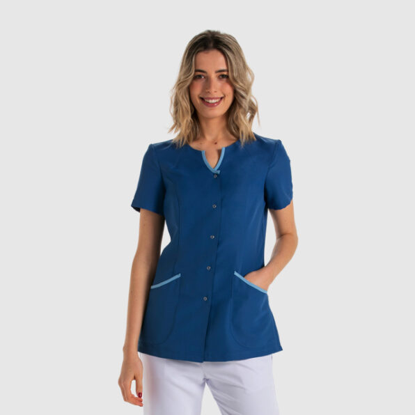 CHAQUETA DYNEKE MANGA CORTA MICROFIBRA AZUL VIVO