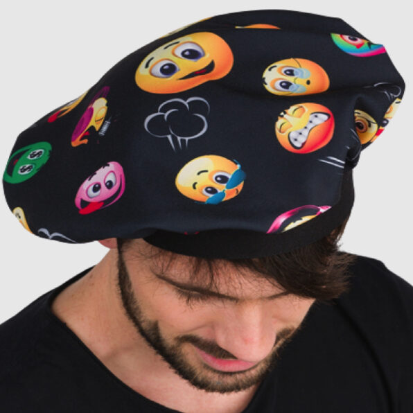 GORRO DE COCINA LACLA CHEF CON EMOTICONOS