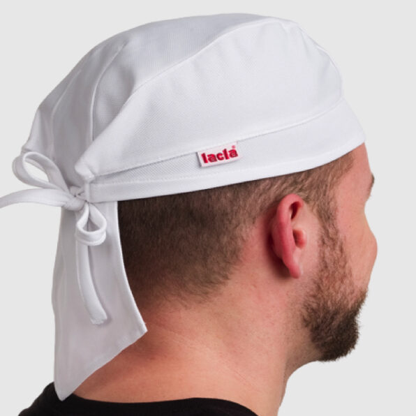 GORRO DE COCINA LACLA PIRATA TRANSPIRABLE BLANCO