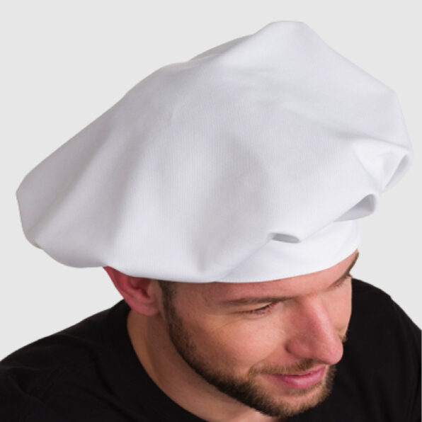 GORRO DE COCINA LACLA CHEF TRANSPIRABLE BLANCO