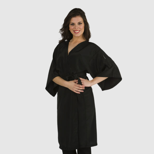 KIMONO DE PELQUERÍA NEGRO TALLA ÚNICA