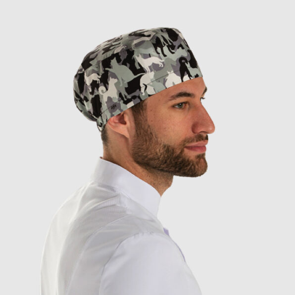 GORRO DYNEKE SANITARIO CAMUFLAJE ANIMALES GRIS