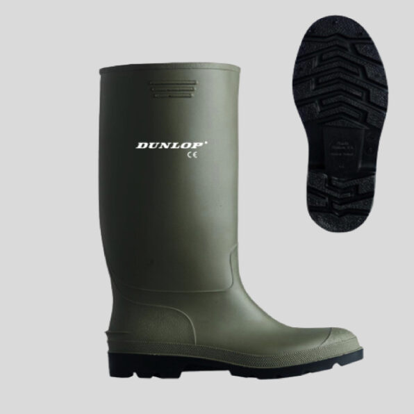 BOTA DE AGUA ANÍBAL VERDE DE SEGURIDAD DUNLOP 142VP