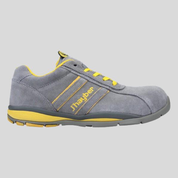 ZAPATILLA J'HAYBER "GOAL S1P HRO SRC" GRIS Y AMARILLO