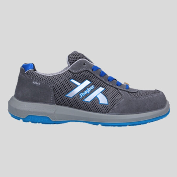 ZAPATILLAS J'HAYBER "GRAVITY S1P SRC" GRIS-AZUL