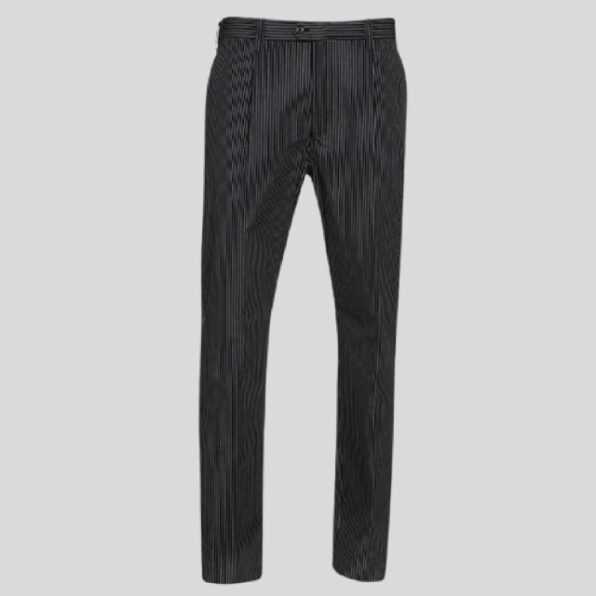 PANTALÓN LARGO DE COCINA ROGER MODELO "SLIM FIT RAYAS" CON GOMA