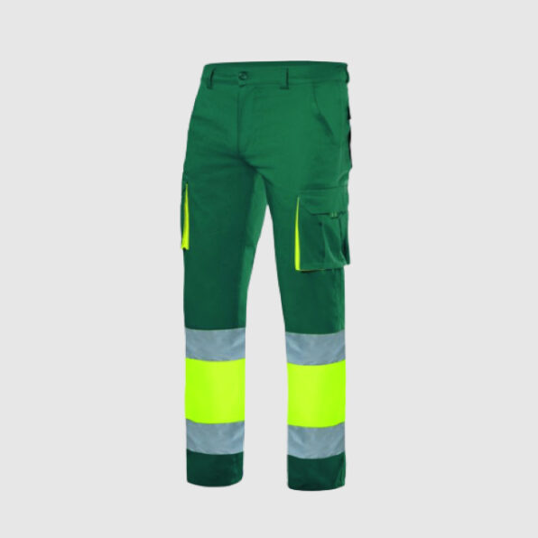 PANTALÓN LARGO STRETCH VELILLA ALTA VISIBILIDAD AMARILLO Y VERDE