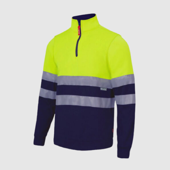 SUDADERA VELILLA ALTA VISIBILIDAD AMARILLO MARINO