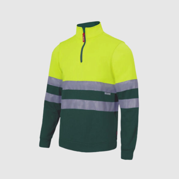 SUDADERA VELILLA ALTA VISIBILIDAD AMARILLO VERDE